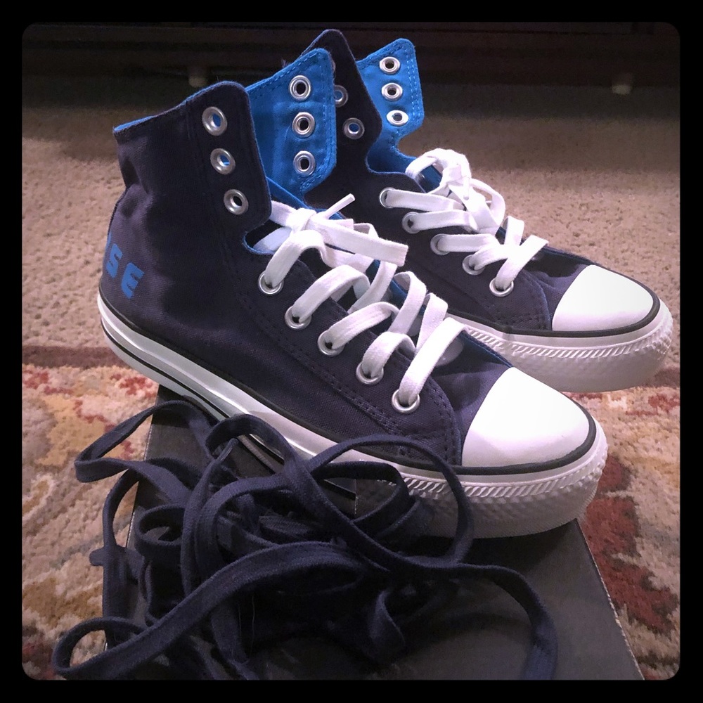 Converse fold over sneakers.